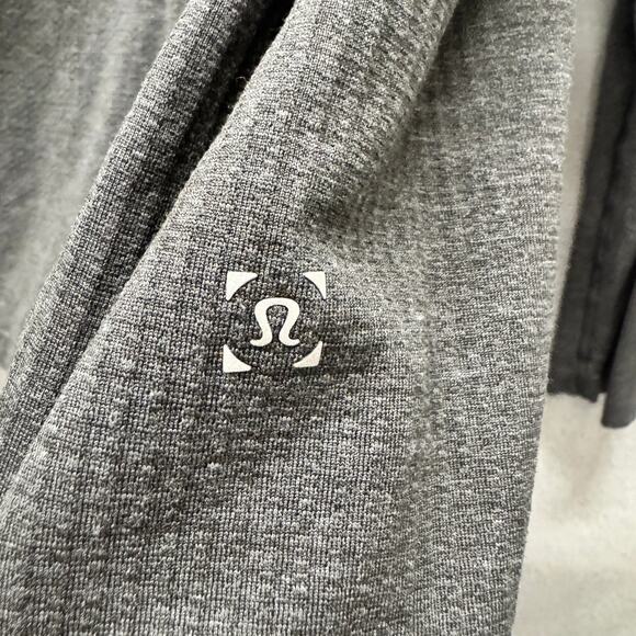 Lululemon 1/2 Zip Mens XL Dark Gray LIVE IN PRACTICE Long Sleeve Pullover Active - Picture 3 of 7
